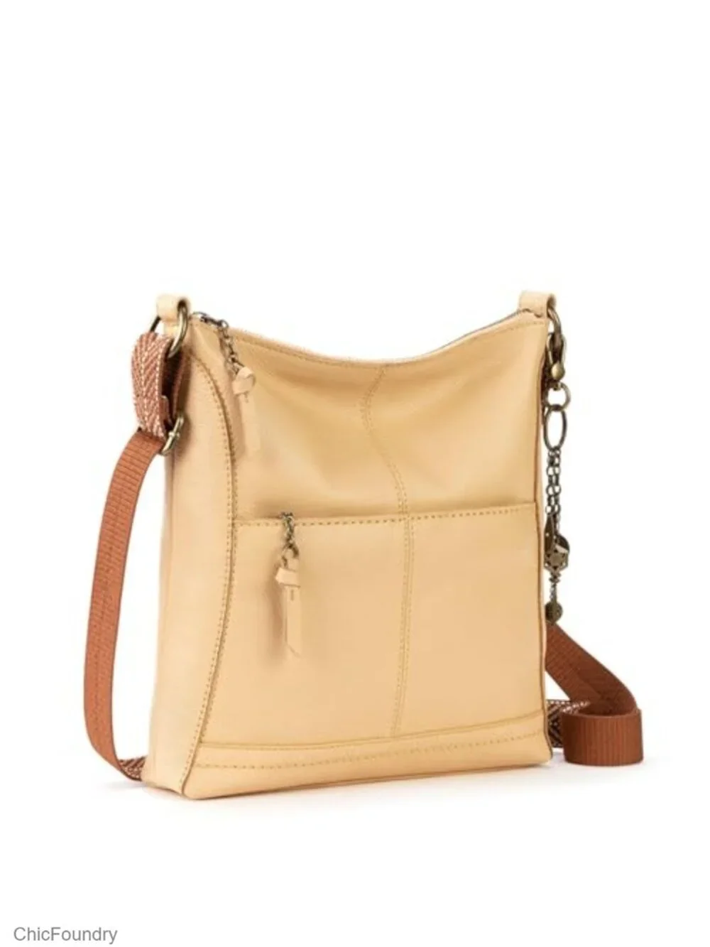 Leather Crossbody Bag with Zipper Pockets - Premium Handbag for Everyday Travel